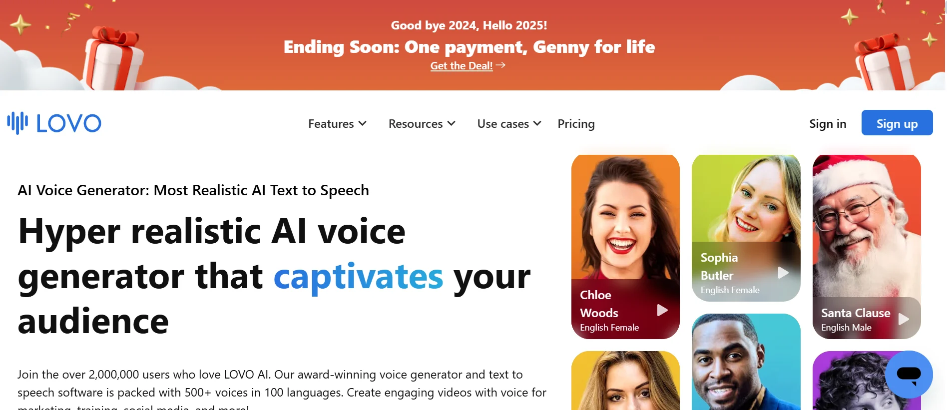 AI Voice Generator 1 Lovo.ai - Heyeve.ai