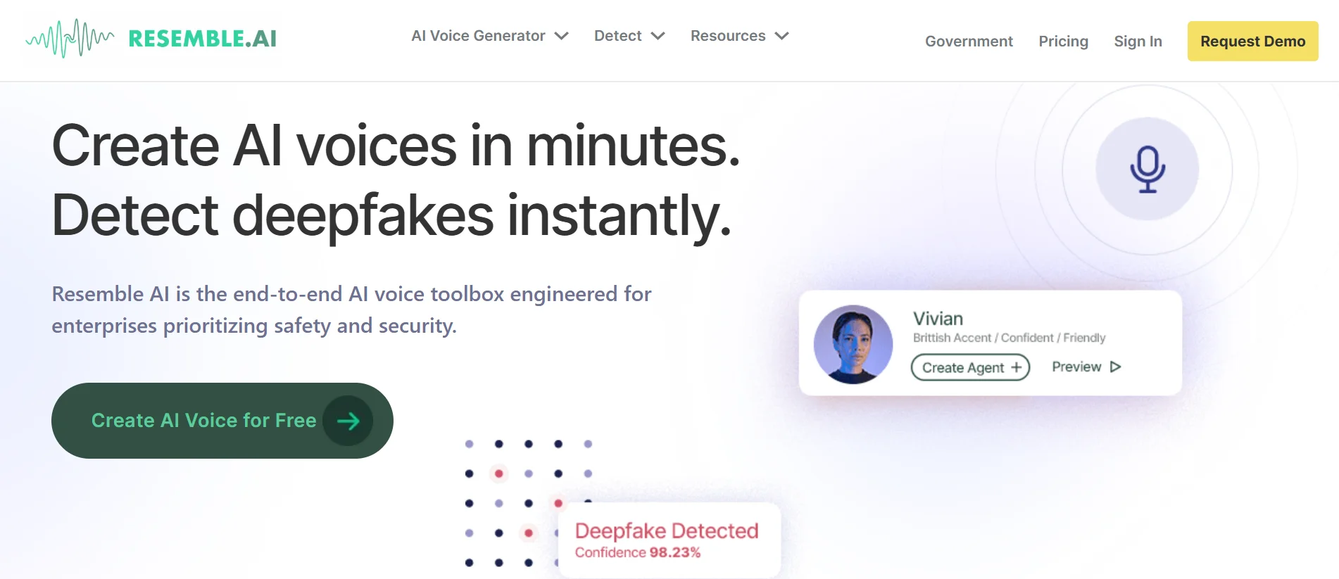 AI Voice Generator 6 Resemble AI - Heyeve.ai