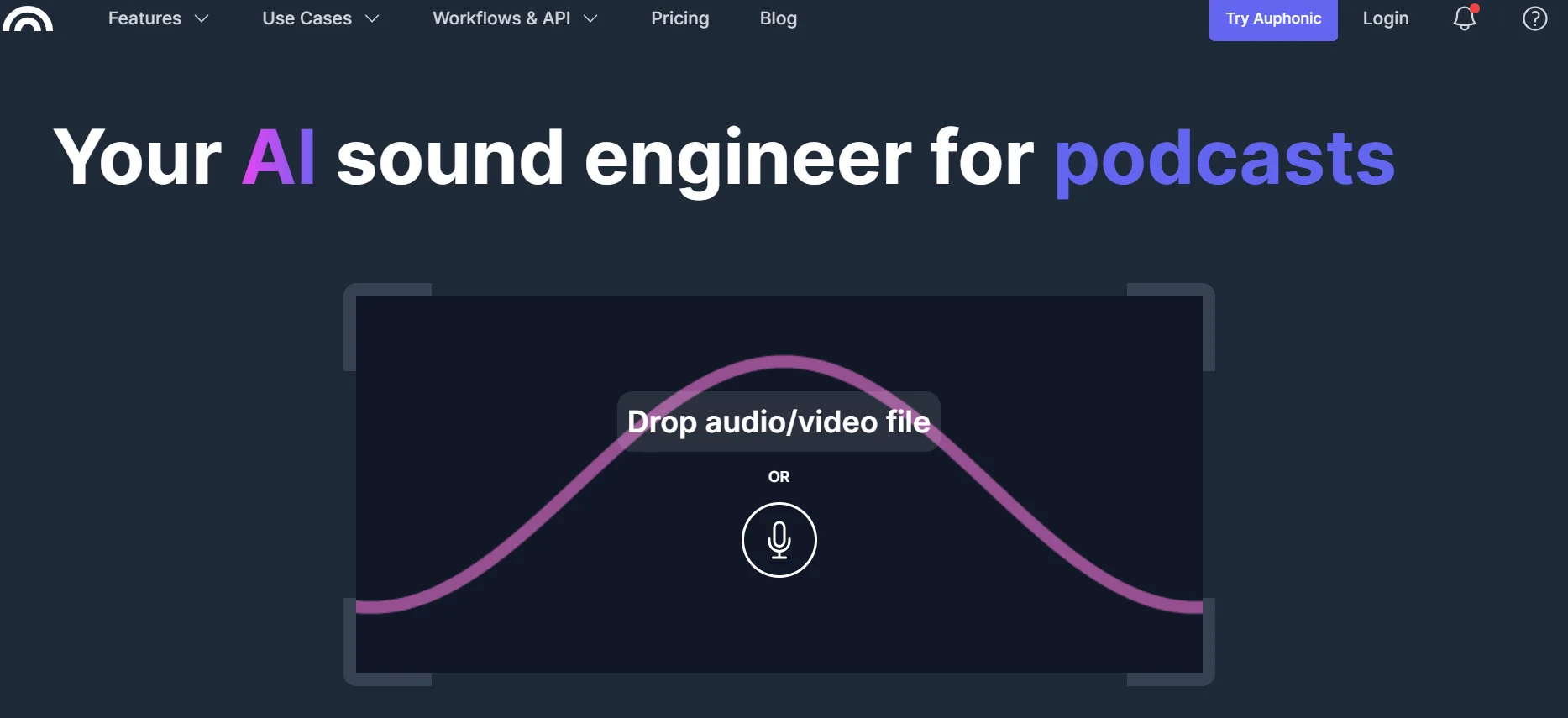 AI Podcast Generator 7 Auphonic - Heyeve.ai