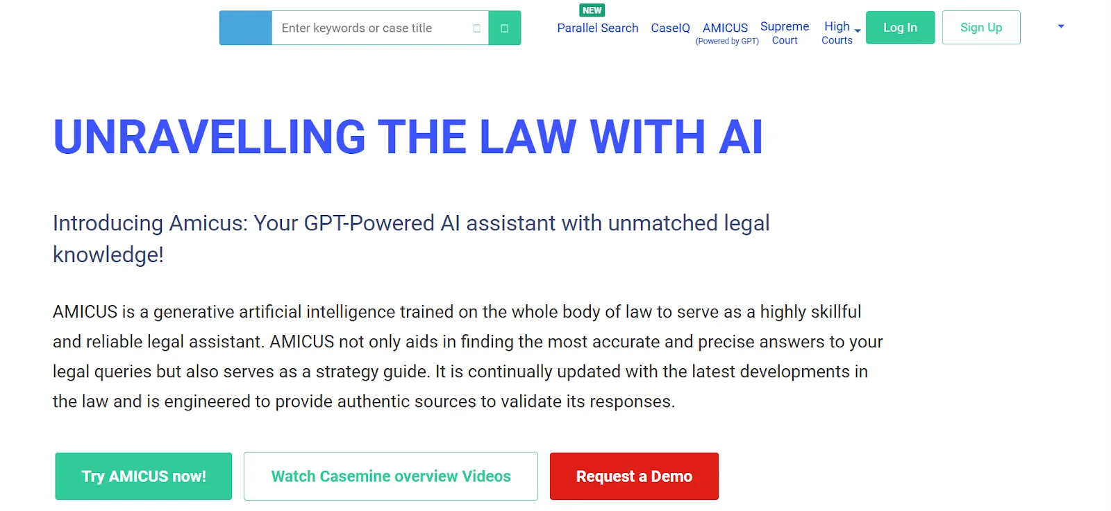 CaseMine Unravelling Law with AI - Heyeve.ai