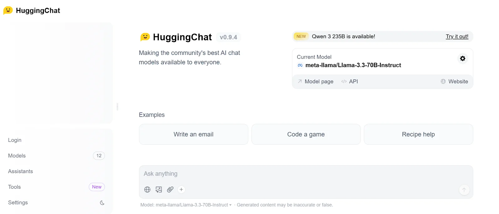 Hugging Chat AI Platform - Heyeve.ai