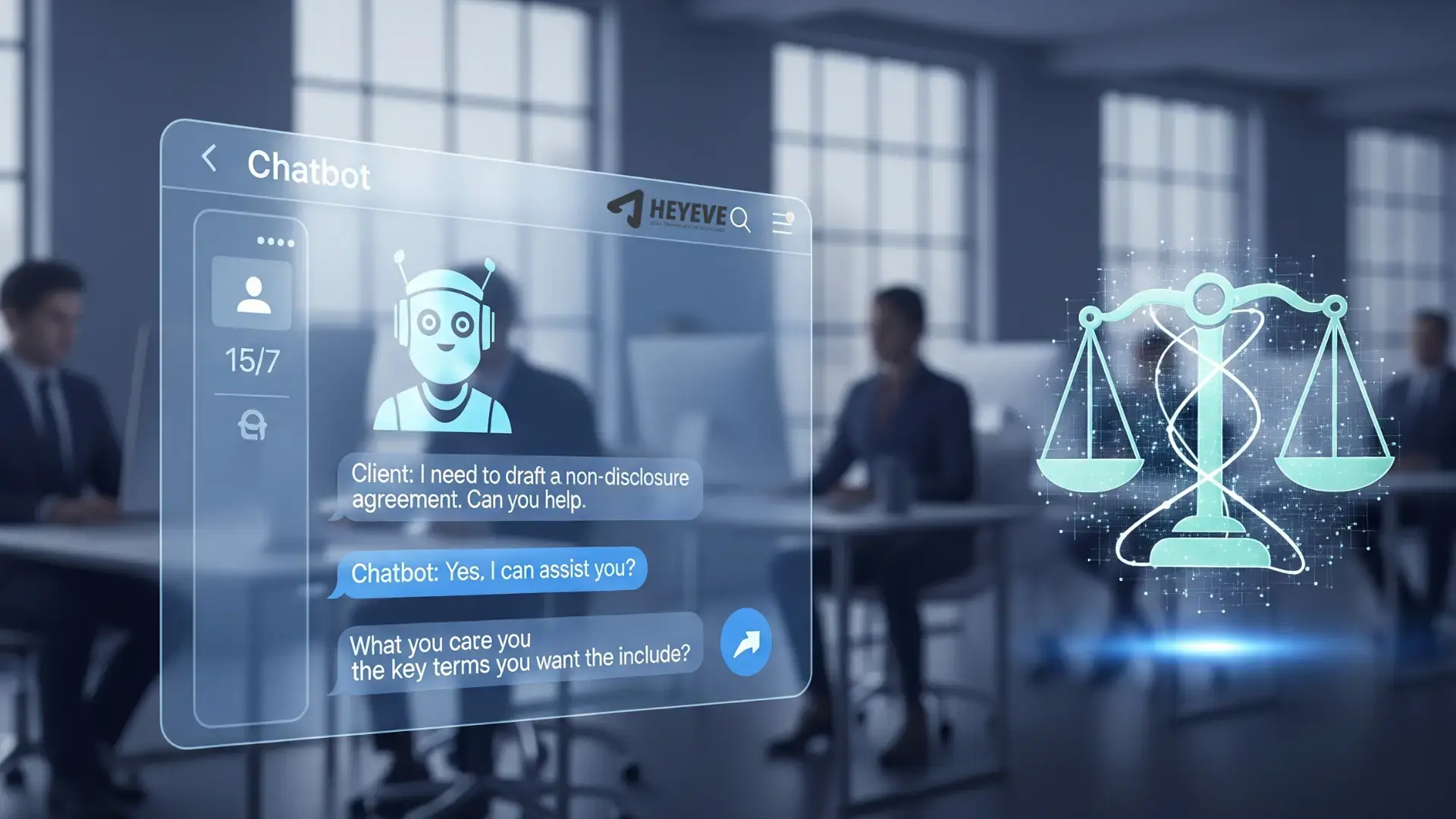 Legal Chatbot Applications for Law Firms - Heyeve.ai